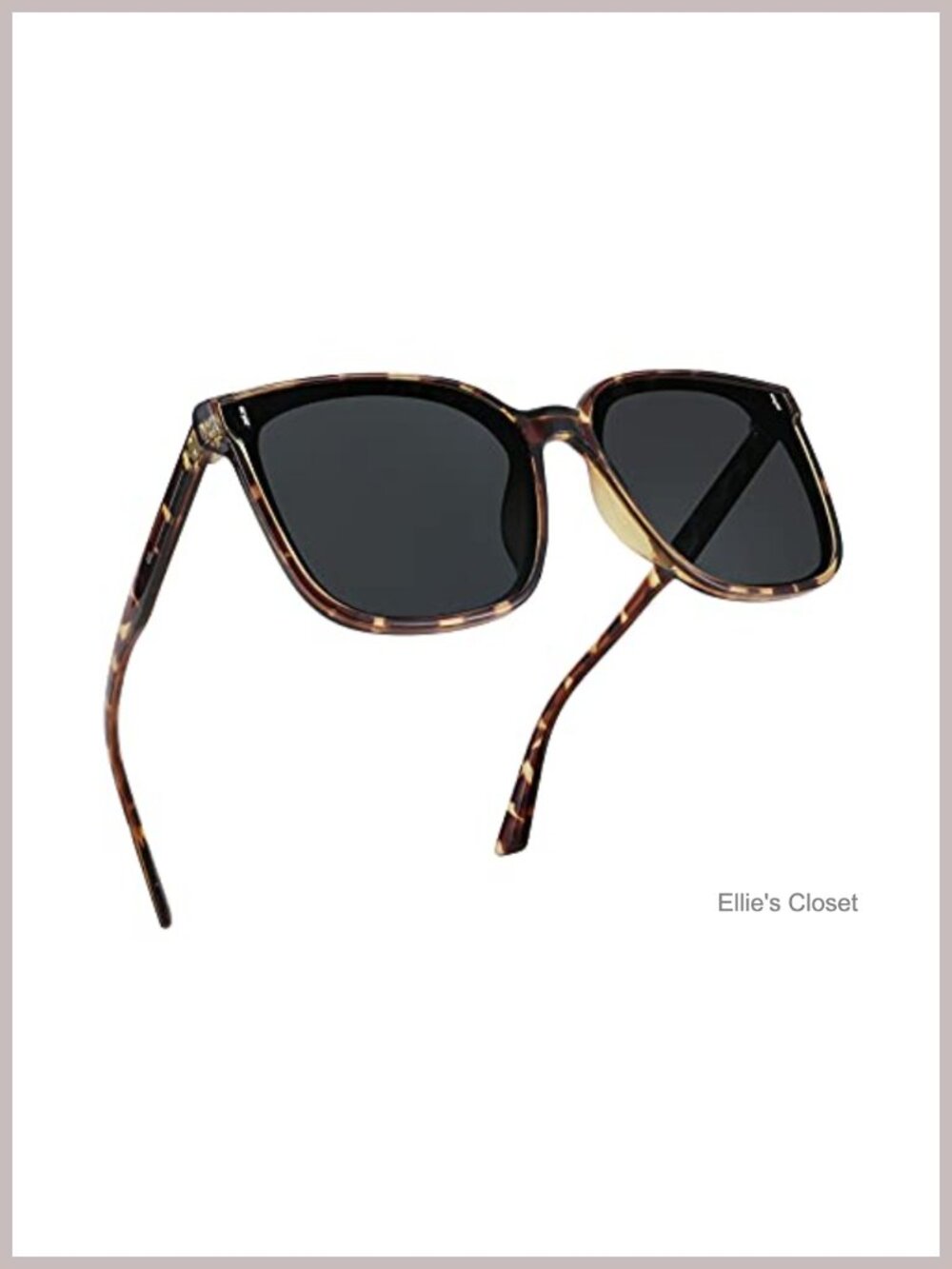 Oversized Polarized Sunglasses Square Frame UV400 Full-Frame
